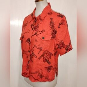 KACHINA LINEN BLOUSE